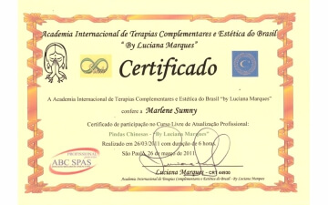 Revita Massoterapia e Massagens Terapêuticas e Relaxantes
 - Certificados